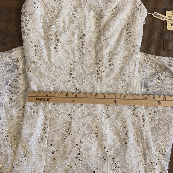 NWT | Sleeveless Ivory Lace Dress l Size 4 - Picture 6 of 13